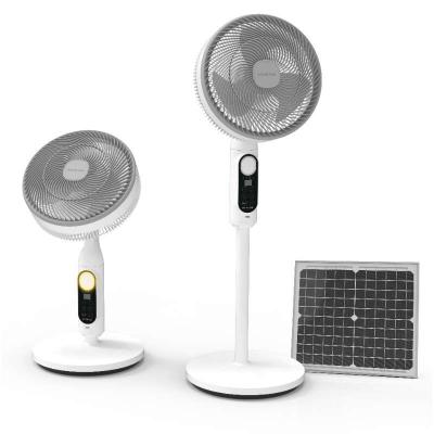 Portable 360 Degree  Adjustable Solar Fan 20.8Ah Rechargeable Fan with solar panel 