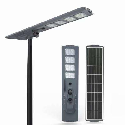 100w 200w 300w 400w security camera powered lamp waterproof pole for outdoor in smart city all in one solar street light